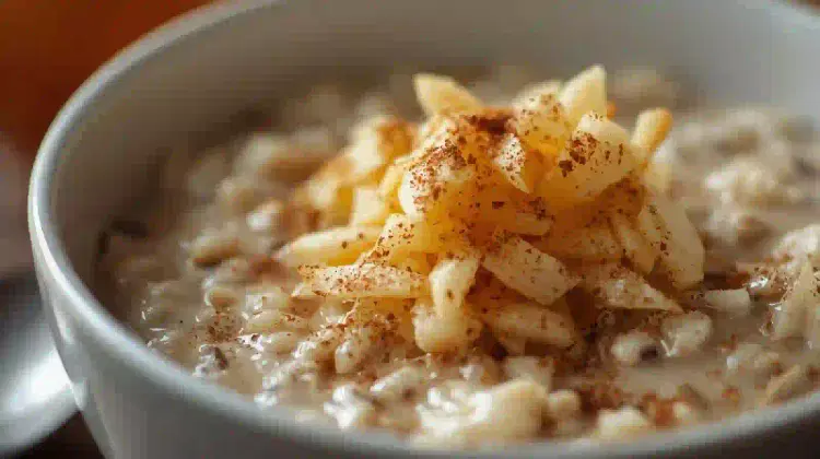 avena cremosa con manzana