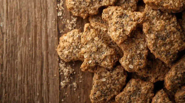 crackers de avena y chía