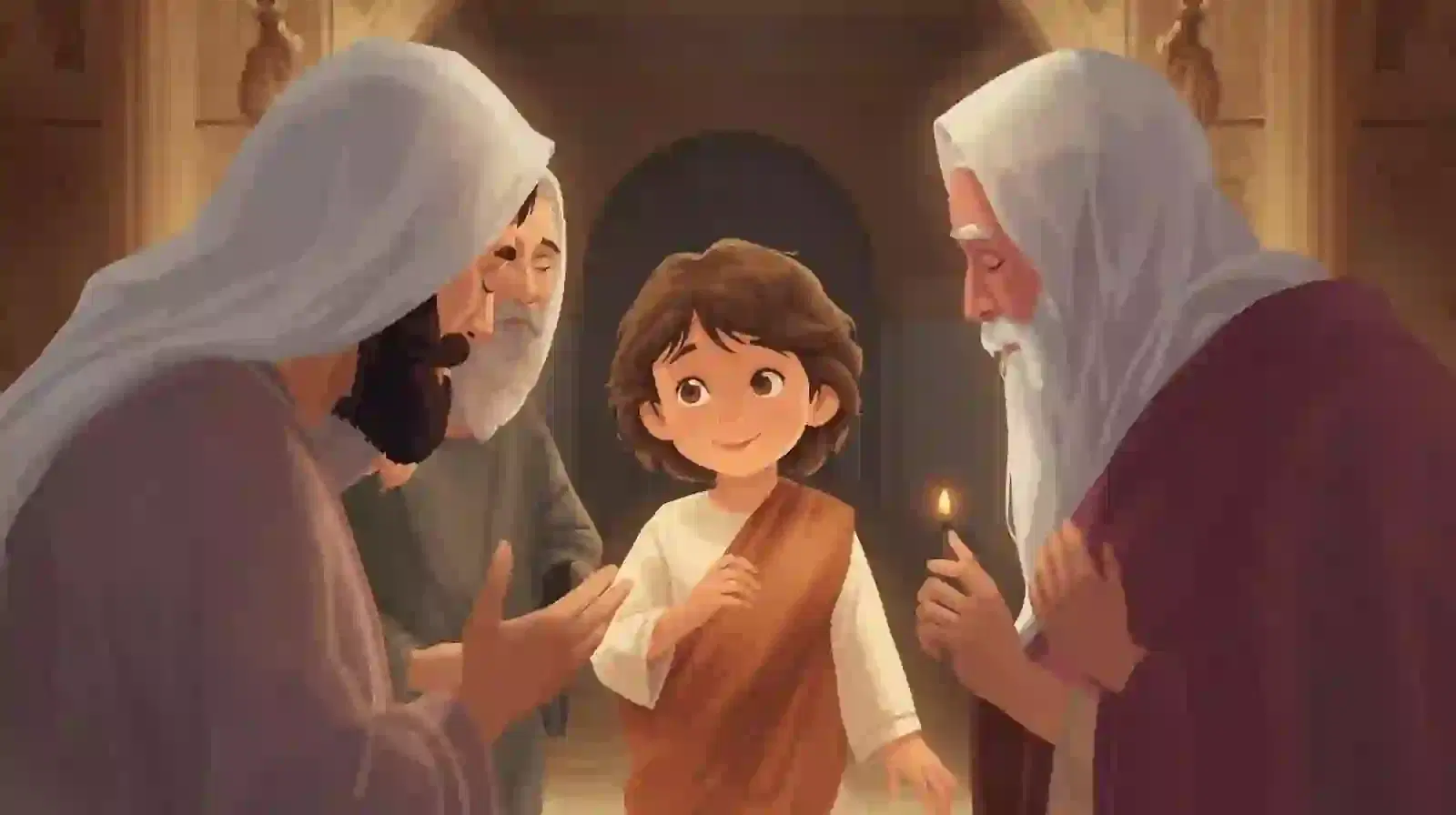 El niño en el templo