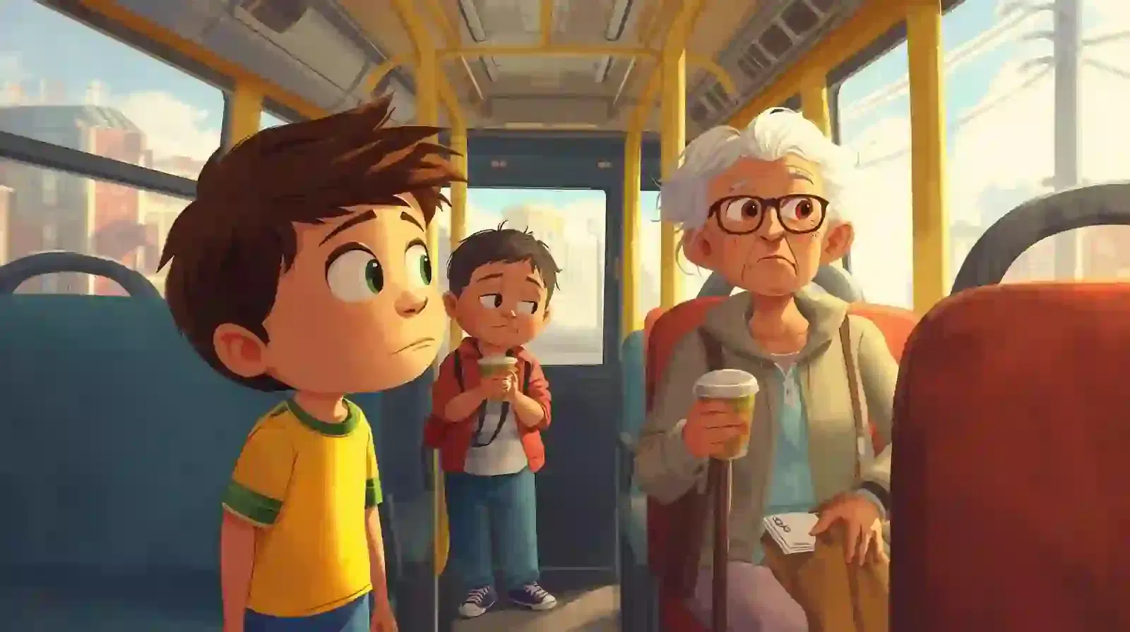 Esteban y la Silla en el Bus