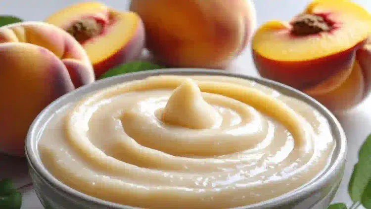 papilla de durazno y leche materna