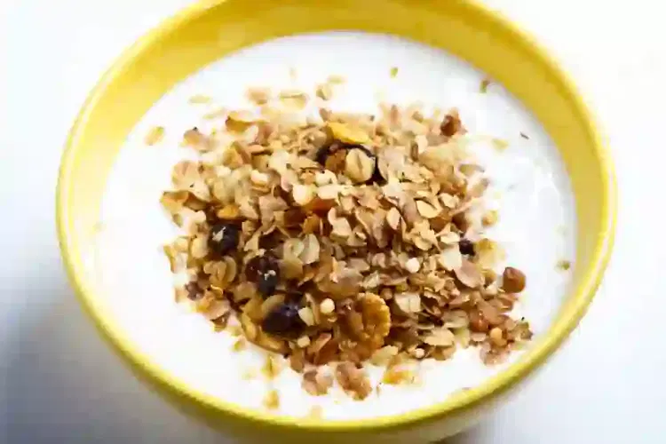yogurt con granola casera