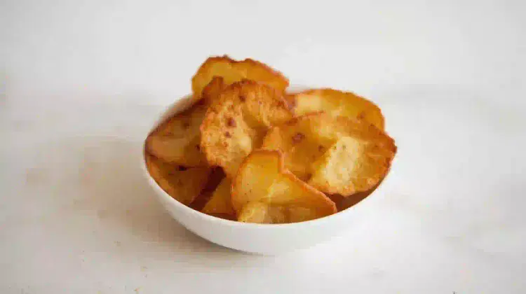 chips de manzana al horno
