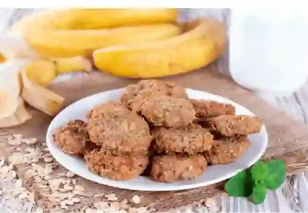 galletas de plátano y avena