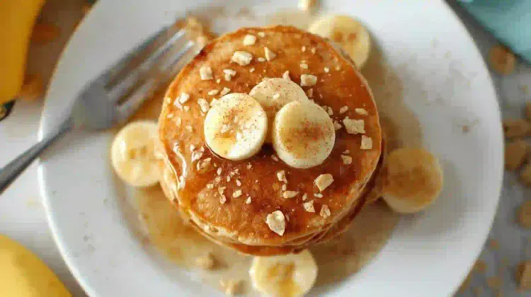 pancakes de avena y plátano