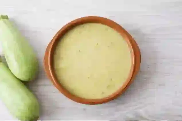 papilla de maíz y calabacín