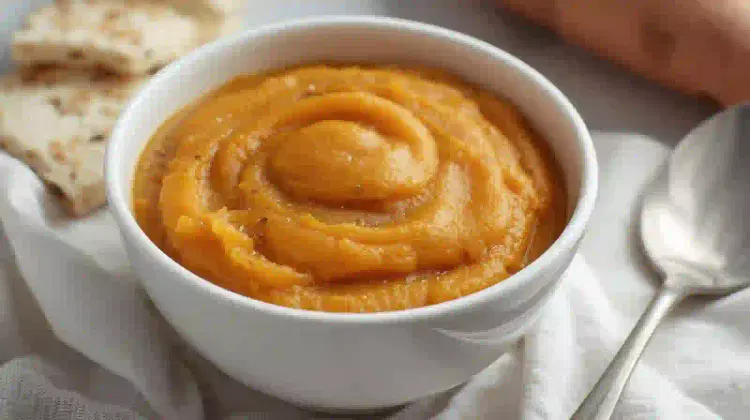 papilla de panita de pollo y batata