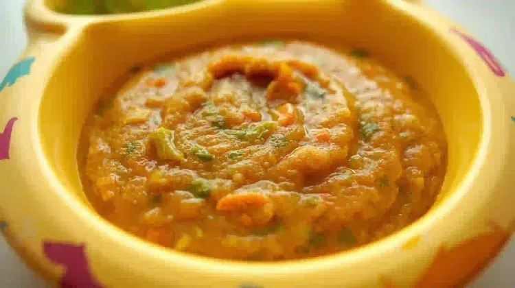 papilla de pavo, brócoli y zanahoria