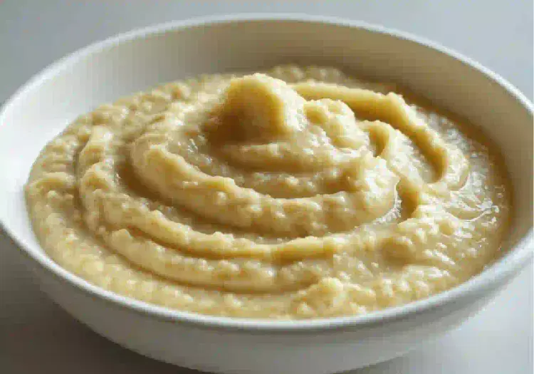 papilla de banano y avena