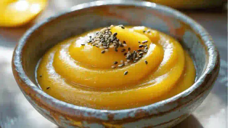 papilla de mango y chía