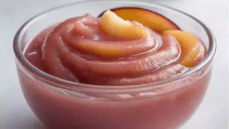 papilla de manzana y ciruela