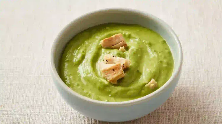 papilla de aguacate y pollo