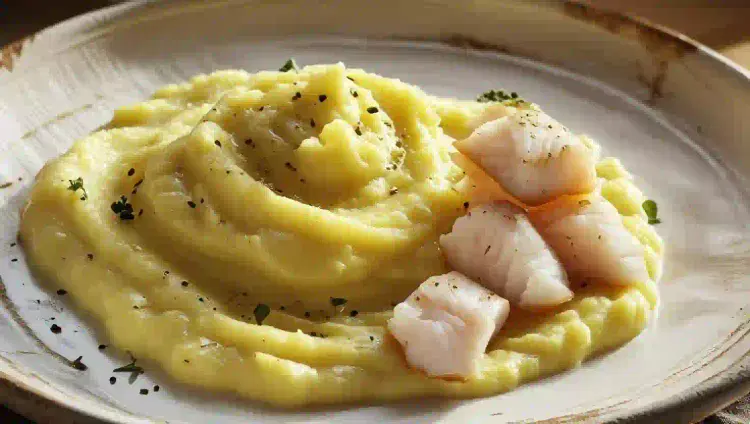 puré de papa con pescado