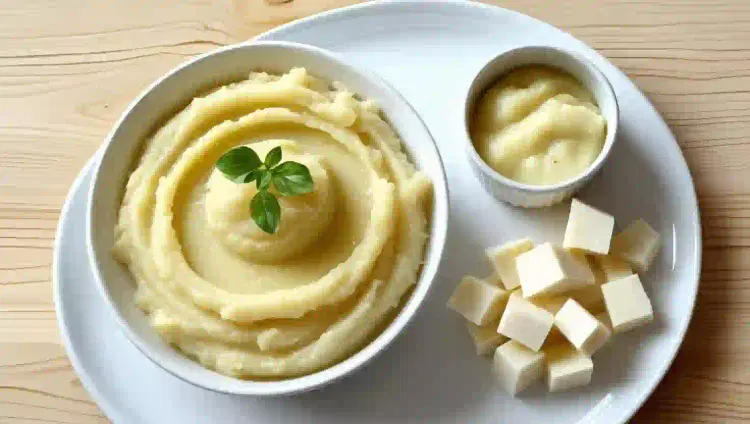 puré de papas con queso fresco