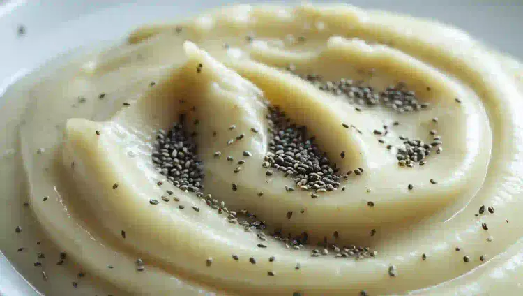 yogur con pera y chía